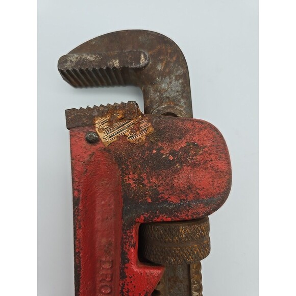 Vintage Tool 14" Heavy Duty Adjustable Pipe Wrench Drop Forged Taiwan - Picture 6 of 7